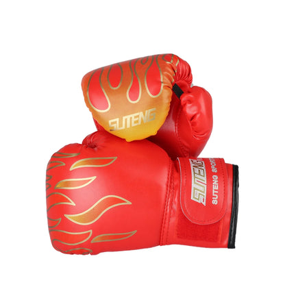 Teenager Boxing Gloves, Cartoon PU Leather Sparring Grapple Punch Training Gloves 3Oz, Fit 12 to 18 YR