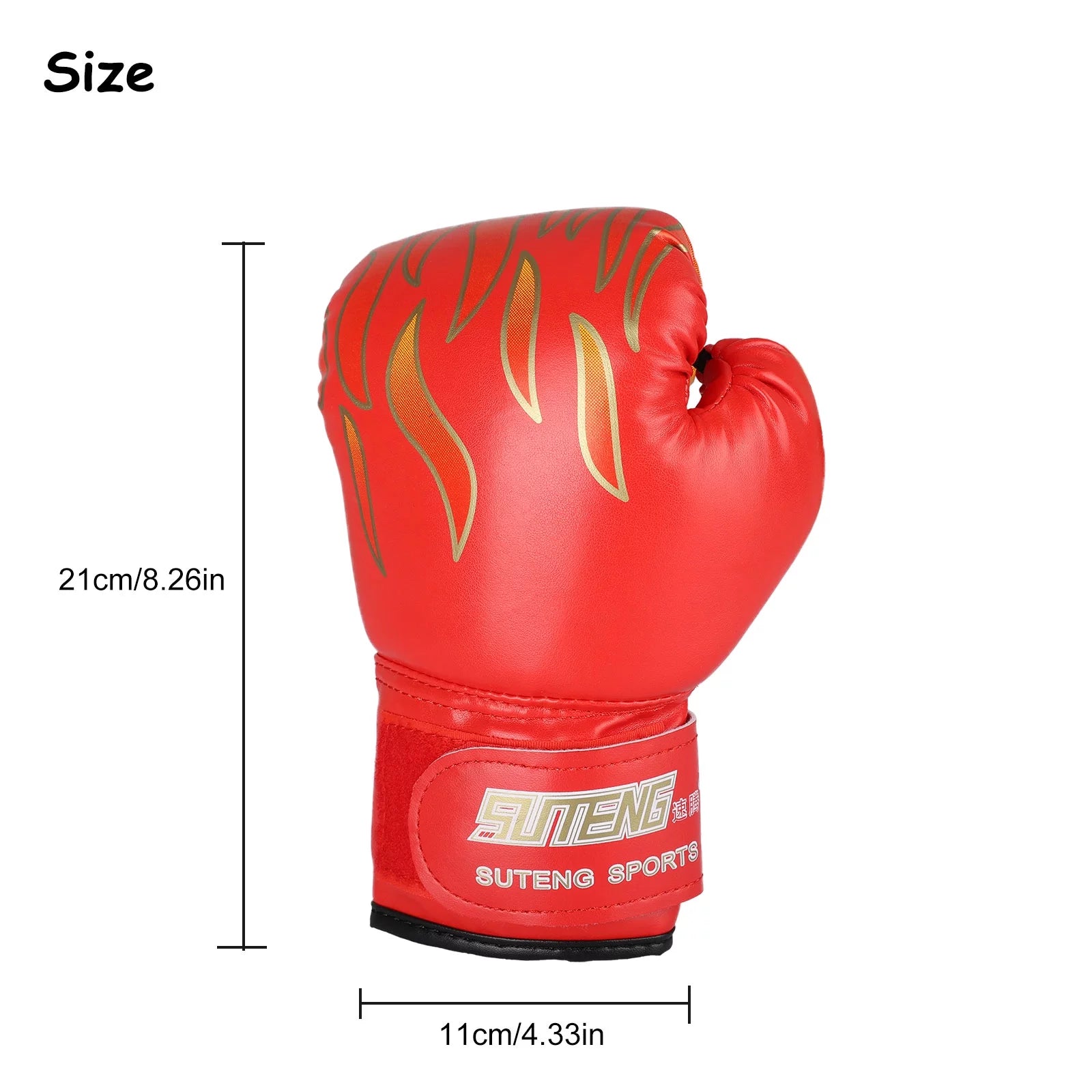 Teenager Boxing Gloves, Cartoon PU Leather Sparring Grapple Punch Training Gloves 3Oz, Fit 12 to 18 YR