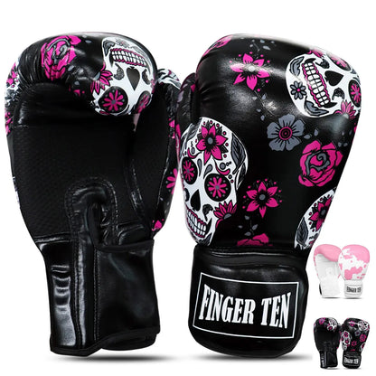 Boxing Gloves Women Punching Sparring Kickboxing MMA Training 1 Pair,Heavy Bag Glove for Boxing Punching Bag 8 10 12 14 OZ