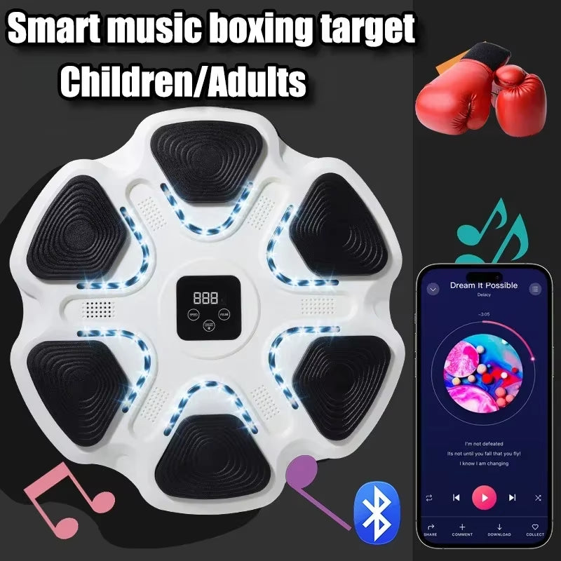 New Smart Music Boxing Machine Adult/Children Sports Fitness Boxing Trainer Home Exercise Response Training Boxing Wall Target