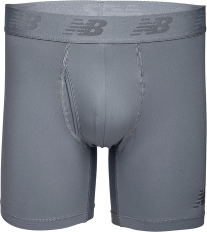 Men'S 6" Boxer Brief Fly Front with Pouch, 3-Pack