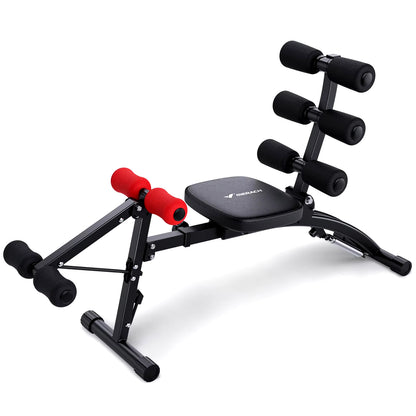 Ab Machine Multi-Functional Adjustable Ab Trainer Workout Bench for Home Gym Sit up Machine for Abdominal Exercise Chair